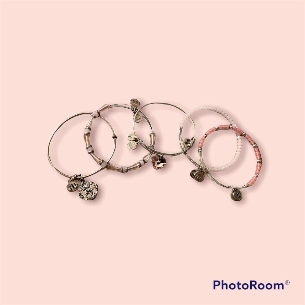 Alex and Ani Mother’s Day Pink Bracelets Set of 5